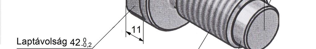 szelvény. Az Ø3-es méretű végcsapnál a felső határeltérés 5 mikron, a tűrésmező 0,05.