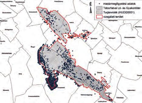 Adatok a Turjánvidék madárfaunájához 963 A vizsgálati terület a Turjánvidék Különleges Természetmegőrzési Területet (HUDI20051), valamint a Táborfalvai Lő- és Gyakorlótér ezen túlnyúló részét