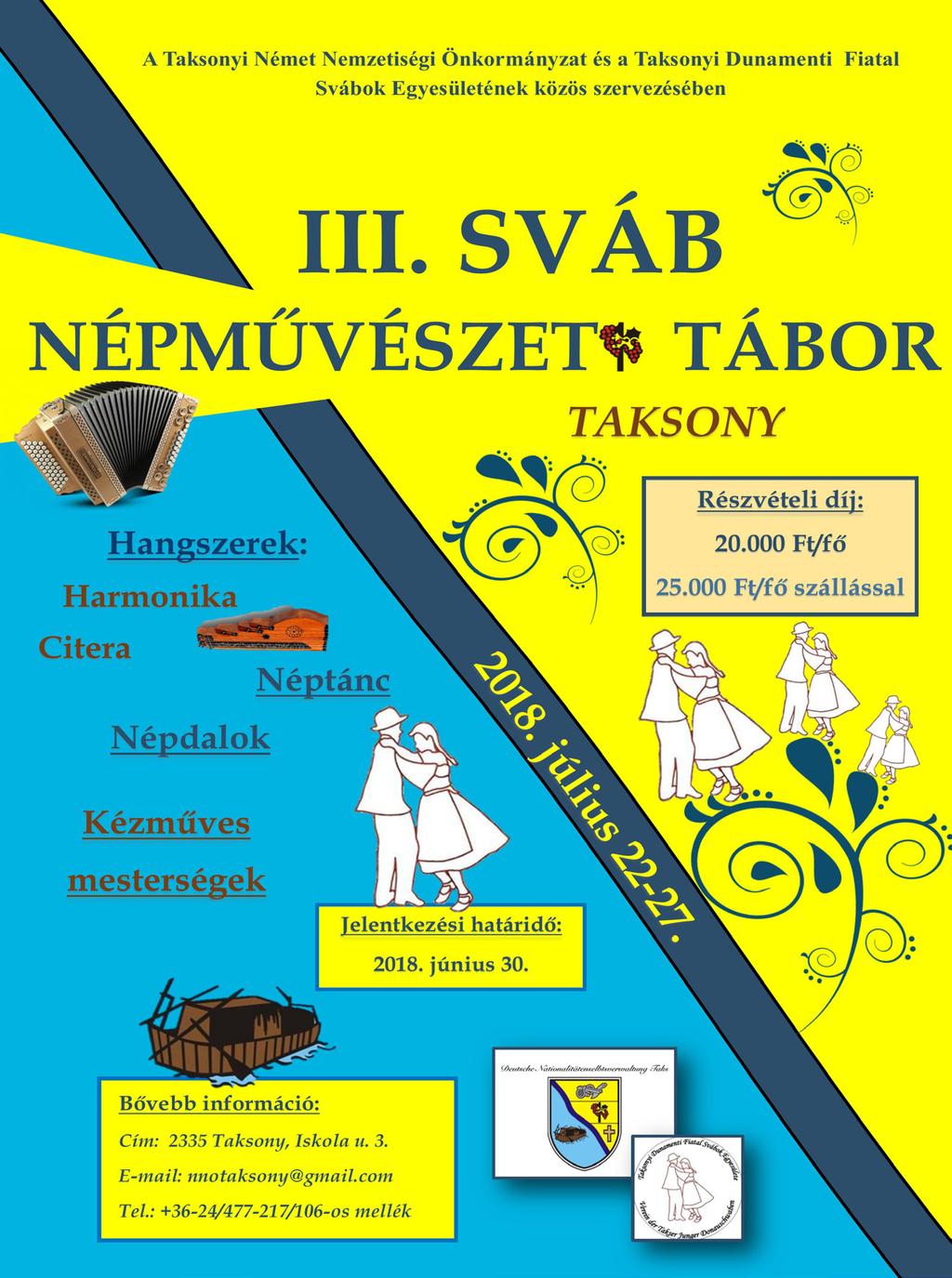 Intézmények hírei Taksony Vezér Német Nemzetiségi Általános Iskola A Taksony Vezér Német Nemzetiségi Általános Iskolában a nyári szabadság ideje alatt az alábbi napokon tartunk ügyeletet: 2018.07.