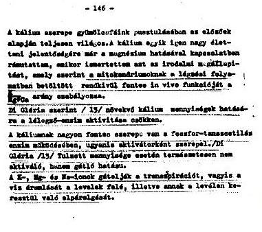 17./11 A fenti mérésekből is egyértelmű, hogy a gyümölcsfák nagy számban történt kipusztulása a káliummal műtrágyázás következménye volt!