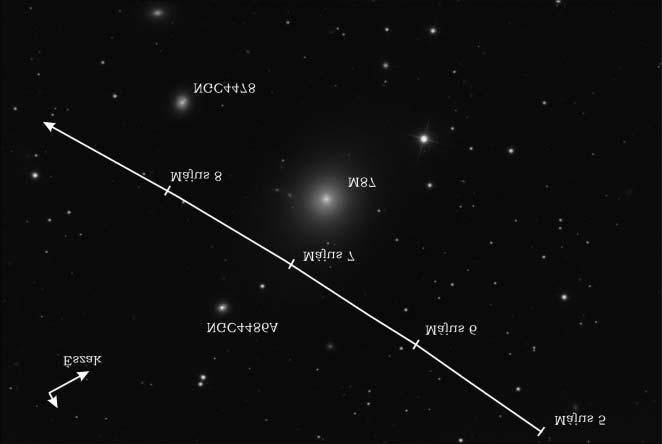 76 Meteor csillagászati évkönyv 2013 A (22) Kalliope kisbolygó megközelíti az M87 galaxist A 22-es sorszámot kapott kisbolygót John Russel Hind fedezte fel 1852-ben, és bár fôövbeli kisbolygó, 13