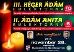 III. Héger Ádám és II. Ádám Anita Kispályás Labdarúgó Emléktorna 2015. november 28-án, szombaton rendezik meg a II. Ádám Anita és a III.