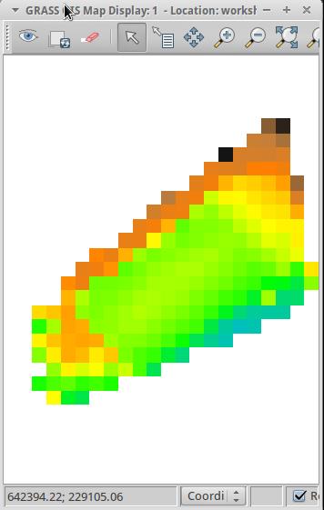 colors map=gto color=elevation A raszter színezését az r.