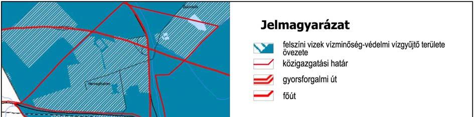 A BATrT 3.14. sz. melléklet - felszíni vizek vízminőség-védelmi vízgyűjtő területének övezete lefedi a település teljes közigazgatási területét, így az általános iskola területét is érinti.