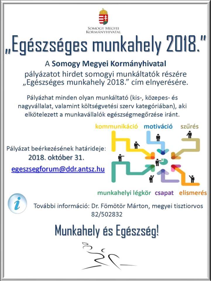 Egészség Tájékoztató Egészséges munkahely 2018.