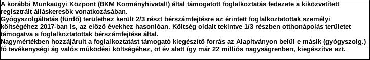 Támogatási program elnevezése: Támogató megnevezése: Bérköltséget kiváltó, hatósági támogatási szerződések alapján kiutalt KÖZHASZNÚ, KÖZFOGLALKOZTATOTT, MEGVÁLTOZOTT MUNKAKÉPESSÉGŰ FOGL.