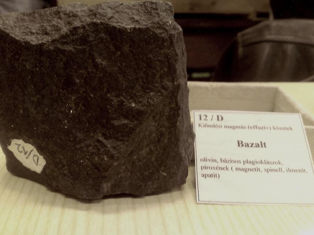 6. Kép: Bazalt (készült: Miskolci Egyetem Ásvány és Kőzettan Tanszék 2013) 2.2.7.