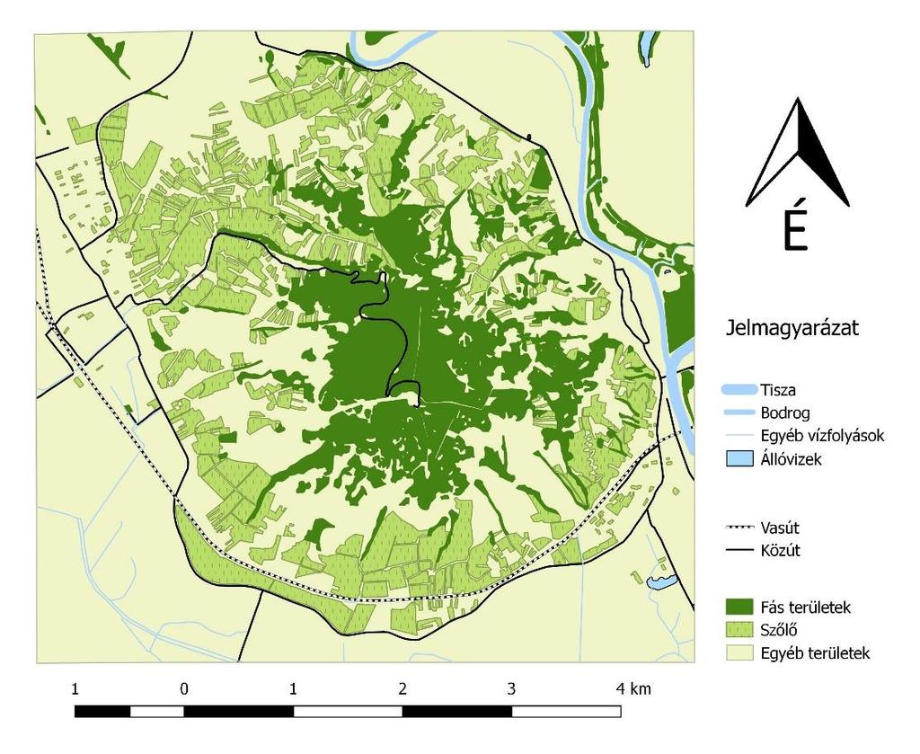 4. Térkép Tokaji-borvidék (Szerző saját szerkesztése) Az Agrárgazdasági Kutató Intézet 2014-ben felmérést végzett a hazai borfogyasztási szokásokról és a kérdéseik közt szerepelt az is, hogy mely