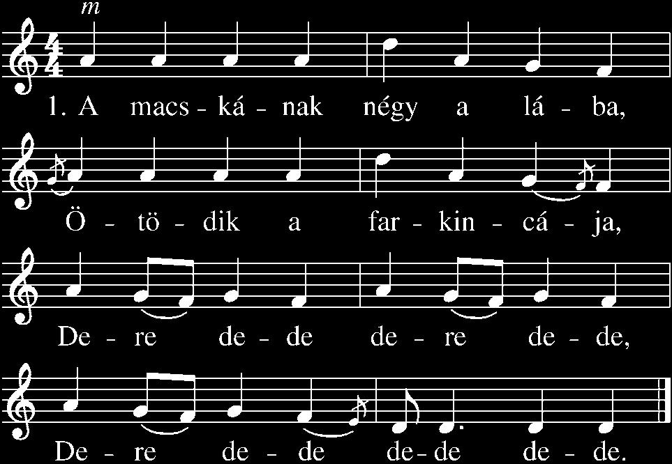 Tempo giusto A macskának négy a lába Tréfás, gyors ugrós 2.