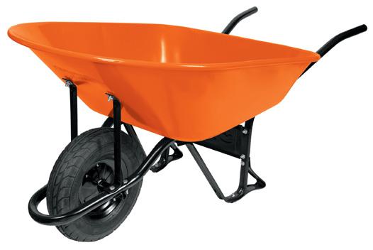 hőkezelt acél fej, 119cm fém nyél 2 11981 CAP-4N Talicska, 65l szürke acél puttony, acél nyél,38x8cm 2 rétegű