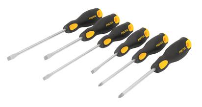készlet,6 db,ergonomikus,forgóvégű nyél 6 14202 JOY-8 Órás csavarhúzó