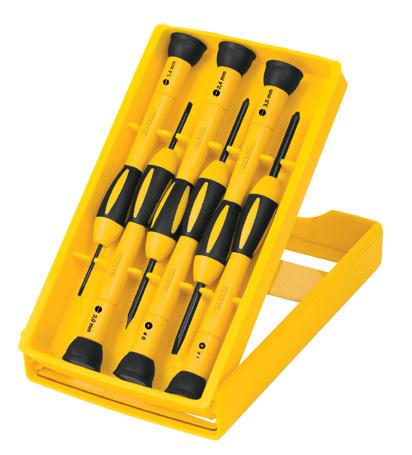 csavarhúzó,14db(5 lapos,5 torx,4 csillag),mágneses,ergonomikus nyél 6 14208