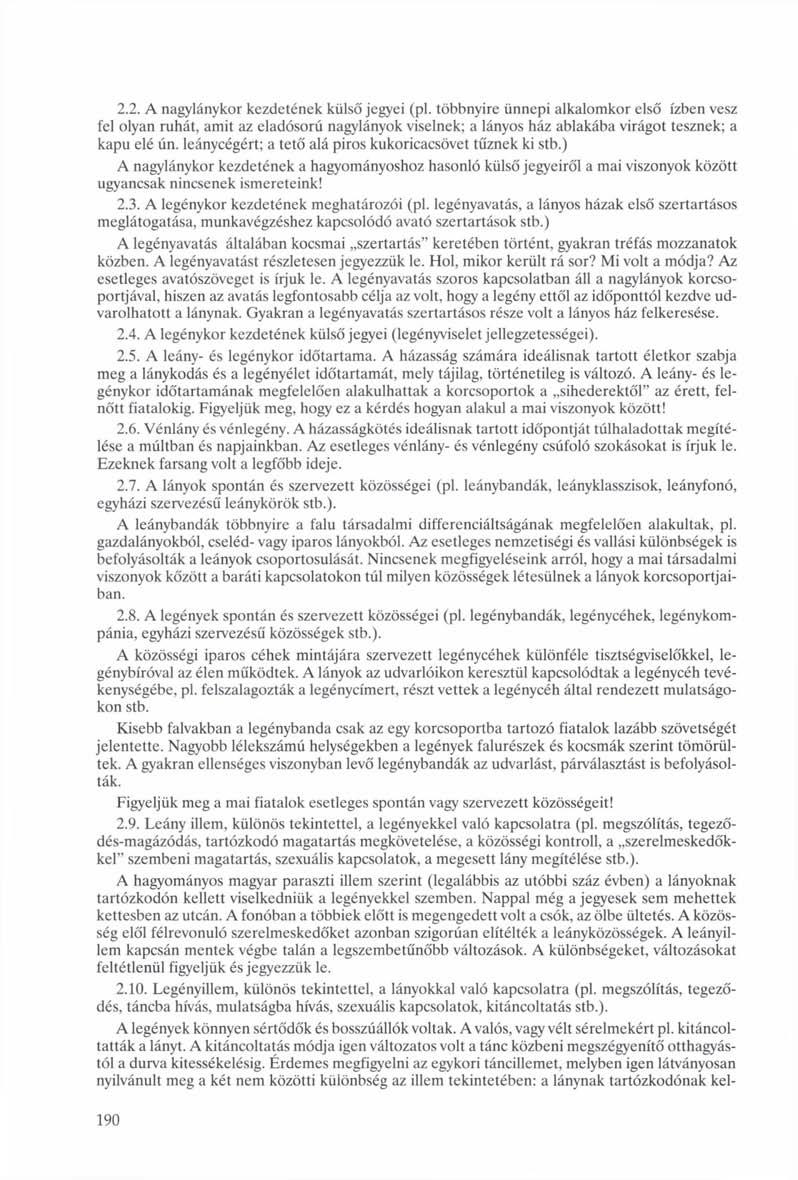 2.2. A nagylánykor kezdetének külső jegyei (pl.