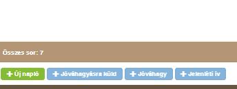 Ha valamelyik név felé visszük a nyilat, a név háttere elszíneződik.