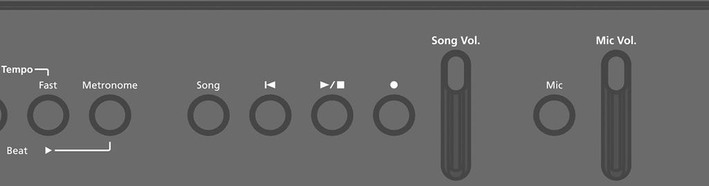 Haladó felhasználás A mikrofon használata A hangszer Mic Input aljzatára csatlakoztathat egy külön beszerezhető mikrofont, ami lehetővé teszi énekhang megszólaltatását