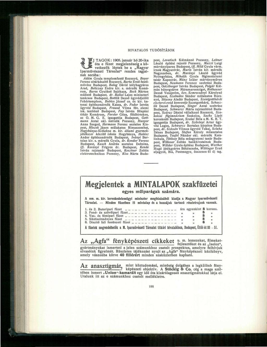 fj TAGOK: 1905.