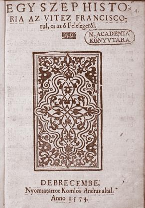 (Pouke o nadmetanju vraga s penitencijarnim grješnikom i nadi kao spasu od očajanja.) U Donjoj Lendavi, Rudolf Hoffhalter, 1573. 8 RMNy 320, OSZK RMK I.