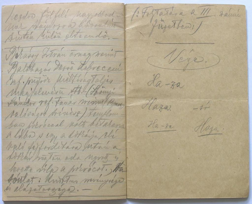 6 6. A II. füzet utolsó oldala (a szerző felv.) Last page of the Diary 2.