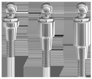 COMPATIBE CA Patent fej Gömbfej Normál ø 2,5mm Gömbfej Micro ø 1,8mm okátorfej