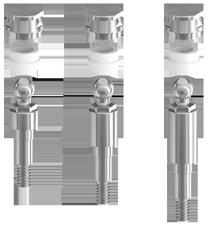 COMPATIBE C Patent fej Gömbfej Normál ø 2,5mm Gömbfej Micro ø