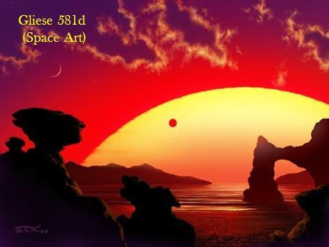 A Naprendszerben a Föld és a Mars található ebben a zónában, a Gliese 581 körül három