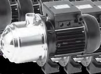 DHI Rozsdaentes több járókerekes centrifugál szivattyúk Szivattyúház: rozsdaentes acél (AISI ) és