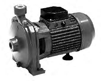 CM Egyjárókeres centrifugál vízszivattyúk Szivattyúház: vasöntvény : bronz (CM ), anyag (CM ) Maxiális folyadék h érséklet: C (CM ), C (CM ) Nyoó csatlakozás: "