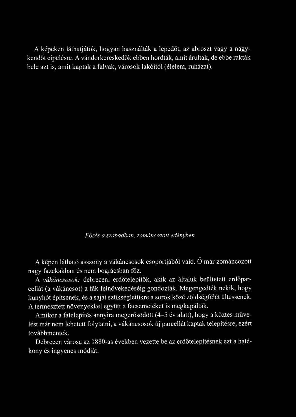 Megengedték nekik, hogy kunyhót építsenek, és a saját szükségletükre a sorok közé zöldségfélét ültessenek.