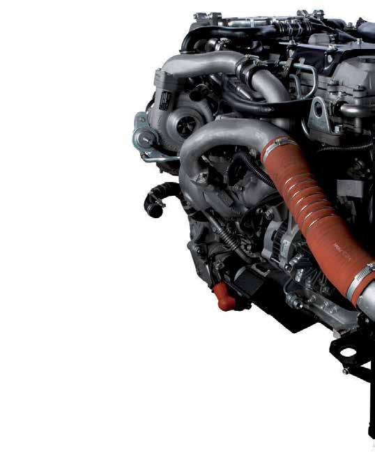 Hatalmas és teljesítőkész Hosszában beépített orrmotor, 4x2