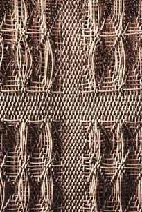 Textile art, threads and fabric are an important storytelling element in the works of many of the artists in this collective.