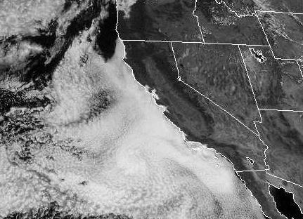 kisugárzási köd a California-i központi