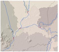 9.2.1 Az EWS monitoring helyek kijelölése és optimalizálása a Tisza vízgyűjtőre Minden egyes részvízgyűjtőn egyedileg megvizsgáltam az ipari kibocsátók, szennyvíztisztító telepek hatását, hogy