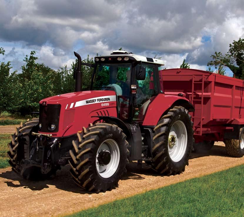 LE MF 6400/7400 160-215 A kategória legjobb nagy teljesítményű traktorai 8 modell: 160 215 lóerő (Power Boost teljesítménynövelővel*