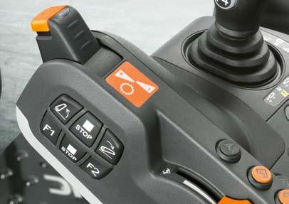 7 A DRIVESTICK-en található a CMATIC-kal összeköttetésben 2 3 5 6 Az ergonómiailag tökéletes kartámasz A lehető legnagyobb kényelmet nyújtja, kulcs a hatékony munkavégzéshez.