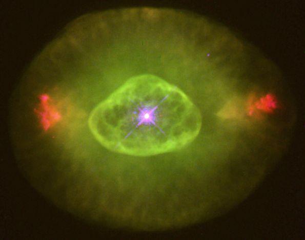 A Pislogó-köd (NGC 6826). A központi csillag felszíni hőmérséklete 45 000 K. (Forrás: APOD B. Balick.
