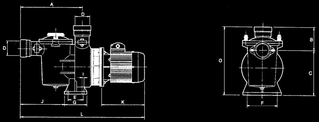 Optional: 60 Hz pumps, code XXXX-0810. Pumps with NPT outlets, code XXXXX-1110. NAGY TELJESÍTMÉNYŰ CENTRIFUGÁL SZIVATTYÚK Aral szivattyú SP 3000 Aral SP-3000 öntöttvasházas szivattyú.