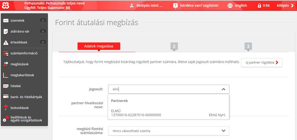 Új és régi internetbank összehasonlítása / Legfontosabb változások A jogosult