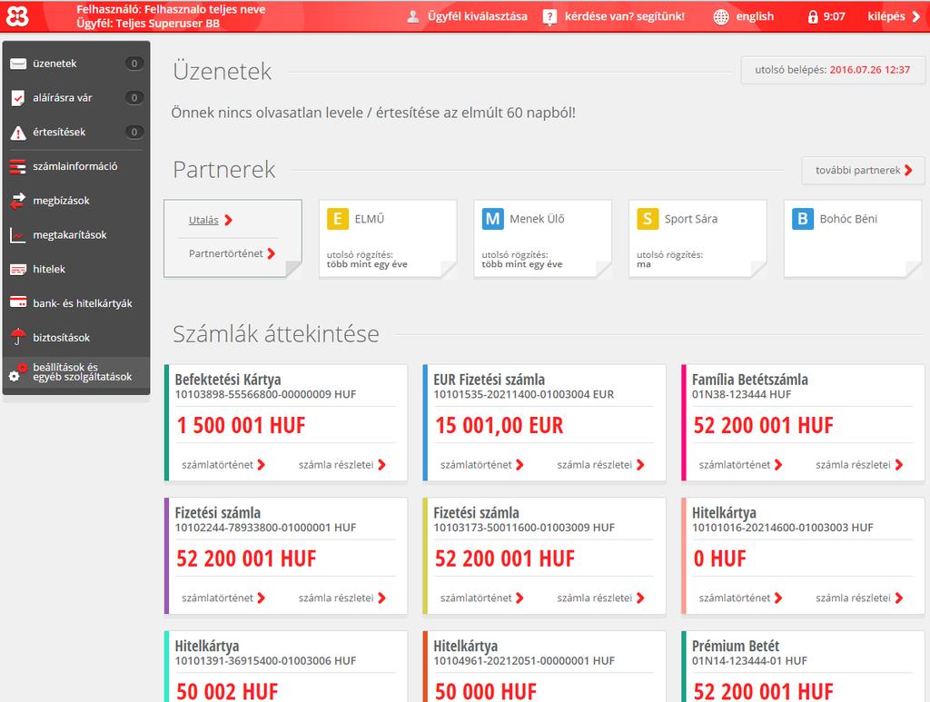 Új és régi internetbank összehasonlítása /