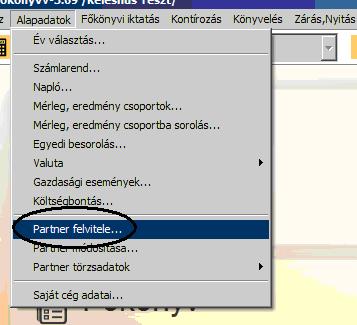 Partnerösszekötés a Servantes XLBér és a Főkönyv program között (nem egyszerűsített partnertörzs használata esetén) A Servantes XLBér és Főkönyv program összeköthető egymással többek között - olyan
