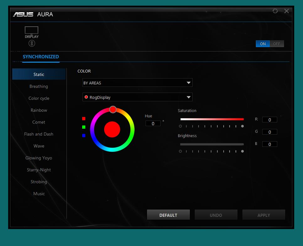 3.2 Aura Az AURA egy szoftver, amellyel a színes LED-eket vezérelheti a támogatott eszközökön, például monitorokon, alaplapokon, grafikus kártyákon, asztali számítógépeken stb.