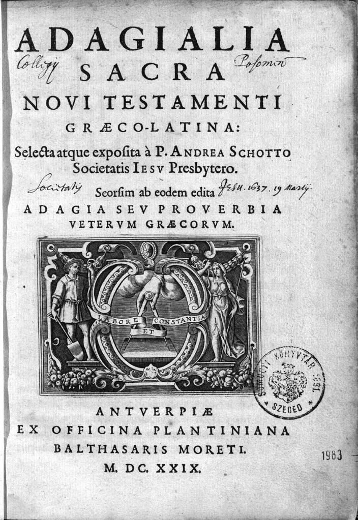 Catalogus [ ] Posoniensis [ ] 1639: Pauli Laimon Justa Defensio in 4. Dilingae 1631. Gas(par) Sutor(ius) 55 2. Catalogus [ ] Posoniensis [ ] [1655 1663 körül]: Paulus Layman S. J. Iusta defensio S(anctae) R(omanae) Pont(ificis) in alba m(embrana) in 4to Dilingae 1631 56 M.