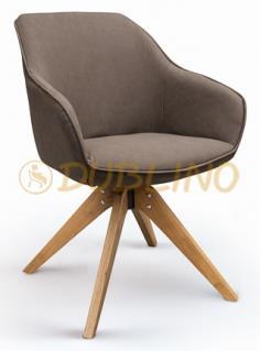DL ZAPHIR Tölgy vázas kárpitos design szék.