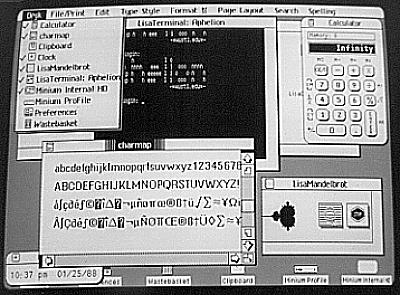 Operációs rendszerek csoportosítása, példák... Lisa 7/7 Office System 3.