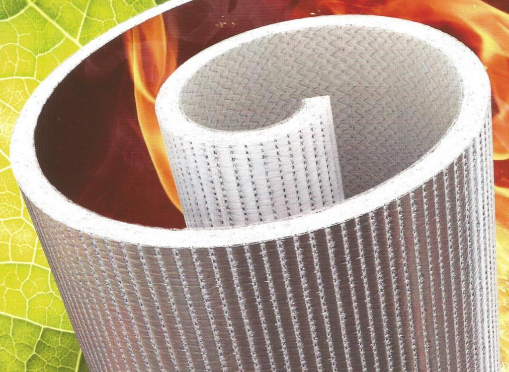 Nemszőtt kelmék StopHeat kelme Szilikátszálakból készült, bunda alapú, varrharurkolással megerősített kelme. 1200 C-ig hőálló.