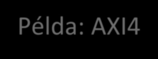 Példa: AXI4-Lite slave interfész Olvasási állapotgép Regiszterek rd_addr: N bit RDATA: 32 bit RDADDR_WAIT