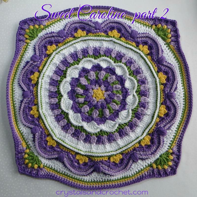 Sweet Caroline Copyright: Helen Shrimpton, 2017. Minden jog fenntartva. Készítette: Helen at www.crystalsandcrochet.com 2.