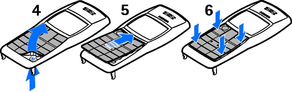 Az elõ- és hátlapok cseréje közben ne érjünk az elektromos alkatrészekhez. A telefont mindig felhelyezett az elõ- és hátlappal tároljuk és használjuk. 1.