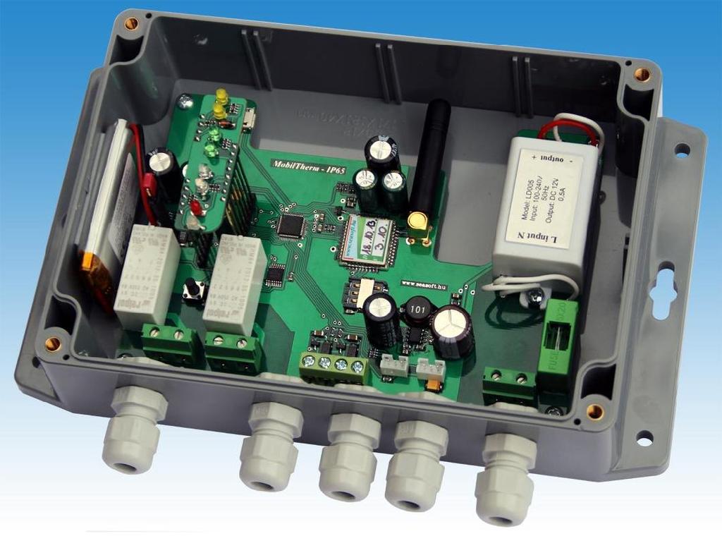 ez a relé automatikusan kikapcsol. A modulhoz csatlakoztatott 2 db digitális hőmérő -50C és +50C fok között mér.