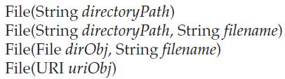 FILE KONSTRUKTOROK Több konstruktorral is inicializálhatunk egy File objektumot.
