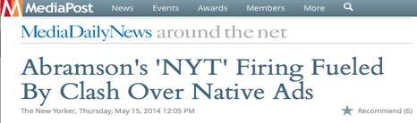 , Mark Thompson, over native advertising and the